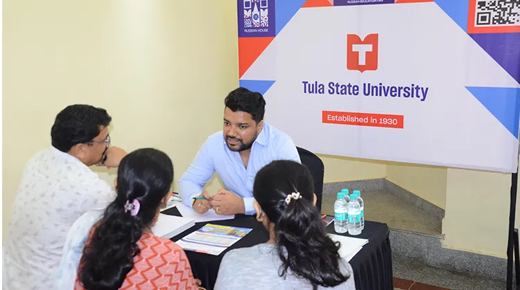 Tula State University connects with Indian students at the Russian Education Fair, 2024